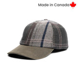 Crown Cap Woodland Plaid Ballcap with Dropdown Earband