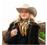 Fringe Scarves Girl & Bison