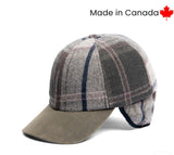 Crown Cap Woodland Plaid Ballcap with Dropdown Earband