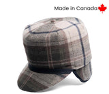 Crown Cap Woodland Plaid Stockman with Quilted Lining