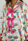 Howdy Hanny Retro Cowgirl Satin Pajama Set