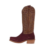 Hyer Womens Rose Hill Burgundy Boots