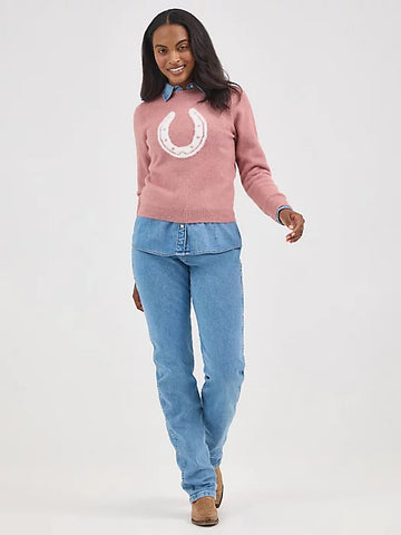 WOMEN'S WRANGLER RETRO® HORSESHOE SWEATER