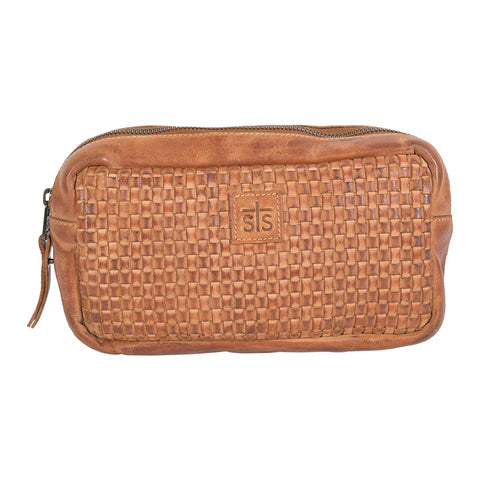 STS Sweet Grass Woven Cosmetic Bag