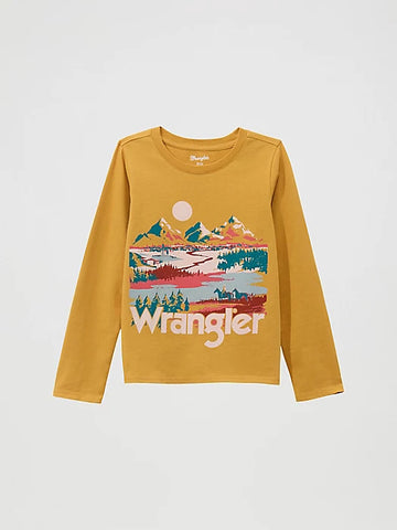 GIRL'S LONG SLEEVE WESTERN GRAPHIC TEE