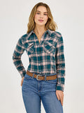 WOMEN'S ESSENTIAL FLANNEL PLAID WESTERN SNAP SHIRT