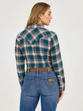 WOMEN'S ESSENTIAL FLANNEL PLAID WESTERN SNAP SHIRT