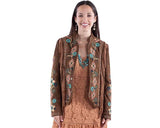 Scully Women's Beaded Fringe Suede Jacket