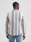 MEN'S WRANGLER RETRO® PREMIUM STRIPE WESTERN SNAP SHIRT