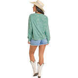 Rock and Roll Womens Print Pullover