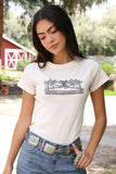 CRUEL GIRL WOMEN'S SADDLE GRAPHIC TEE