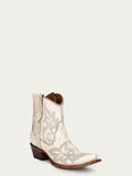 Circle G Women's Embroidery and Zipper Pearl Ankle Snip Toe Cowboy Boots