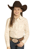 Panhandle Slim Long Sleeve Cowgirl Print Snap Shirt