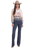 Panhandle Slim Women's Horse Border Pullover