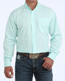 Cinch Men's Long Sleeve Shirt - Turquoise