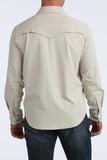 Cinch Men's Long Sleeve Camp Shirt Khaki