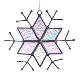 ORN 189-B Iridescent Snowflake Ornament