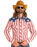 Rock & Roll Denim x Dale Brisby Americano Brushed Popper Snap Shirt