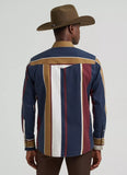 Wrangler Men's Vintage-Inspired Brushpopper Western Snap Workshirt