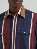 Wrangler Men's Vintage-Inspired Brushpopper Western Snap Workshirt