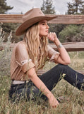 Wrangler® X Lainey Wilson Snap Shirt - Rose Gold