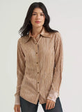 Wrangler® X Lainey Wilson Snap Shirt - Rose Gold