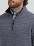 Wrangler Men's George Strait Quarter-Zip Quilted Pullover