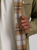 Wrangler Men's Flannel Lined Workshirt - Classic Fit - Green