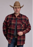 Roper Men's Quilted Poly Lined Shirt Jacket