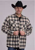 Roper Men's Quilted Poly Lined Shirt Jacket
