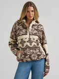 Wrangler Women's Big Sky Sherpa Snap Pullover