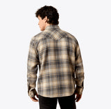 Ariat Men's Retro Waffle Button Down Plaid Fitted Shirt