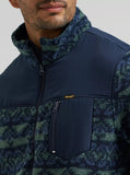 Wrangler Men's Hay Away Sherpa Zip Front Ripstop Yoke Jacket