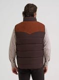 Wrangler Men's Corduroy Yoke Puffer Vest
