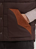 Wrangler Men's Corduroy Yoke Puffer Vest