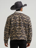 Wrangler Men's Sherpa Lined Jacquard Print Jacket