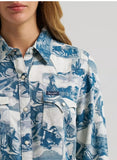 Wrangler Women's Reverie Vintage Fit Western Snap Shirt
