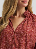 Wrangler Women's Button Front Princess Blouse