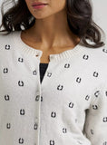 Wrangler Women's Western Fitted Cardigan Sweater