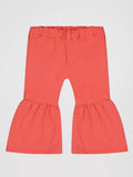 Wrangler Little Girl's Vibrant Ruffle Leg Flare Jean