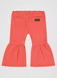 Wrangler Little Girl's Vibrant Ruffle Leg Flare Jean