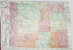 Wyoming 1895 Map Silk Scarf