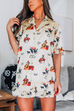 Vintage Cowboy Pajama Set: Large
