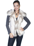 Scully Coyote Faux Fur Women's Vest