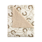 Pierre Equestrian Cotton Sateen Teddy-Backed Throw
