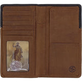 Brighton Men's Chieftain Feather Checkbook Wallet