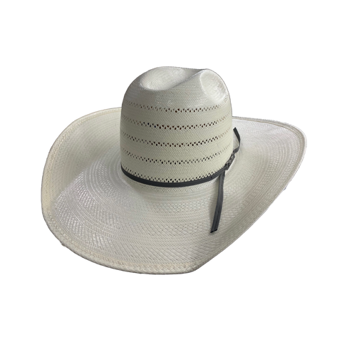 American Hat Co Vented Weave Minnick Ivory Straw Hat 7410