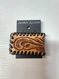 Laced Leather Money Clip