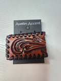 Laced Leather Money Clip