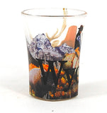 Wyoming Color Etched Shot Glass